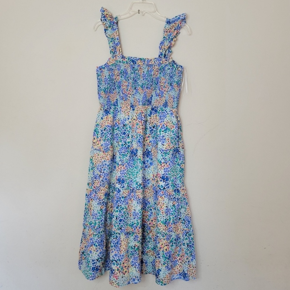 Gorgeous Blue Floral J.Crew Sundress - Size Small